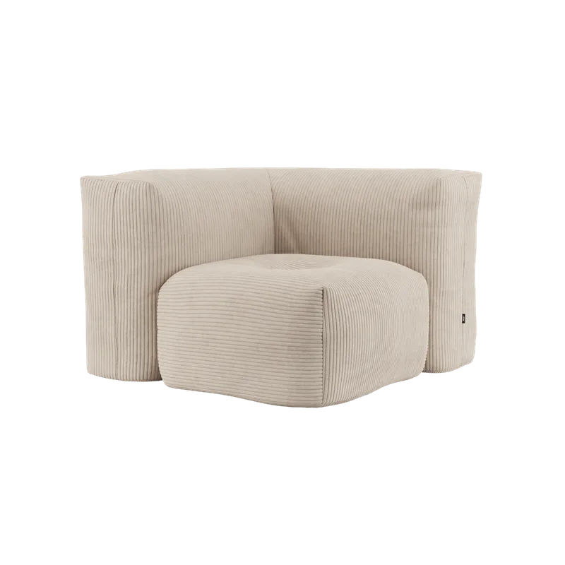 Soft Sofa Indoor - Corner by SACKit in Teddy Beige – product photo 2 of 6