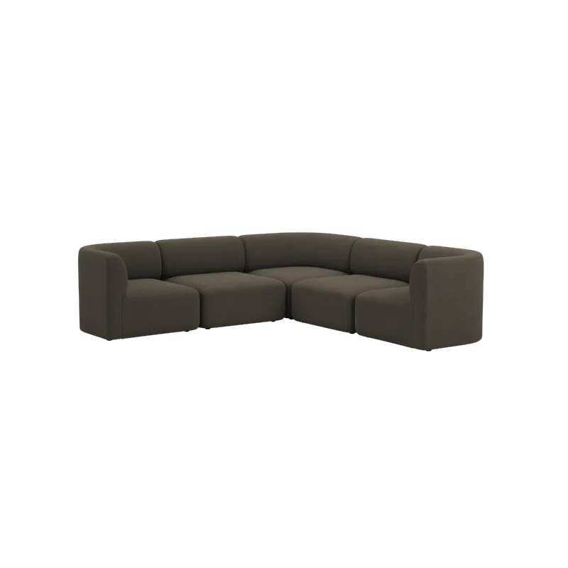 Fjord Sofa - Corner Sofa van SACKit in Sealife Brown – productfoto