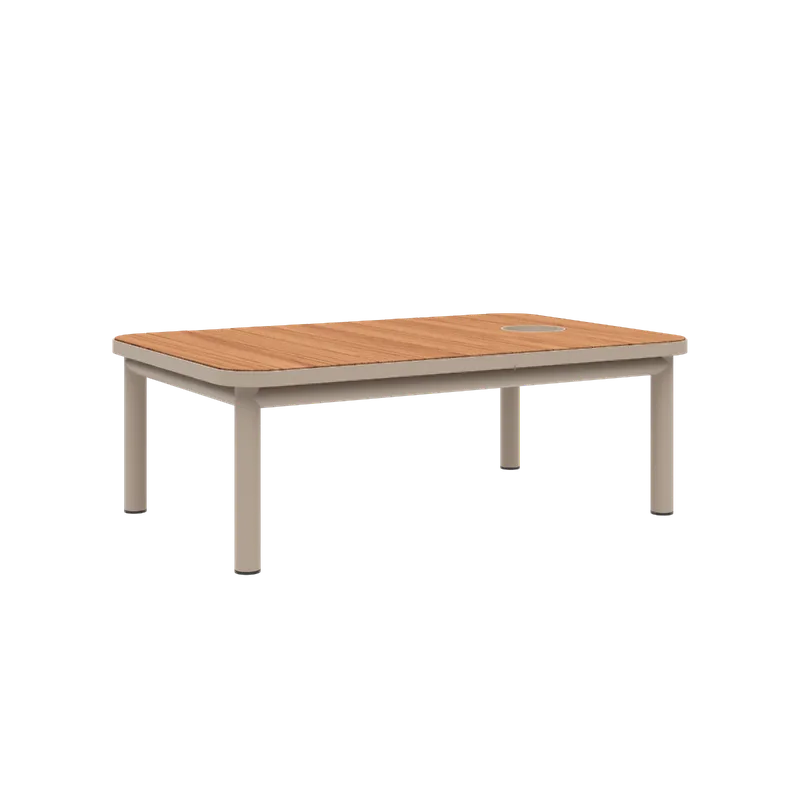 Kirra Coffee Table by SACKit in Taupe, With Accessory Fit – product photo