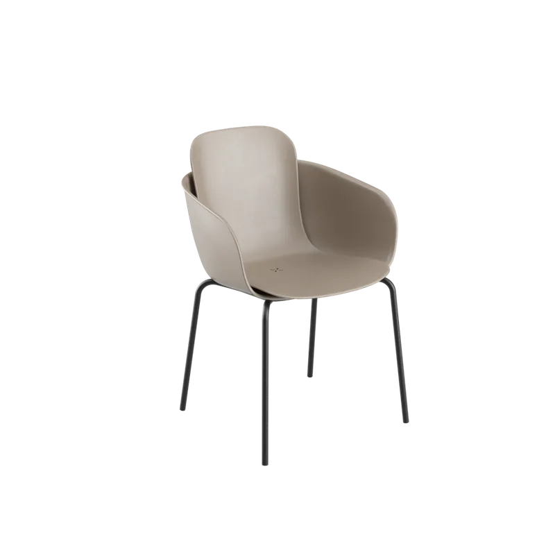 Patio Chair no. One S2 by SACKit in Taupe/Black – product photo