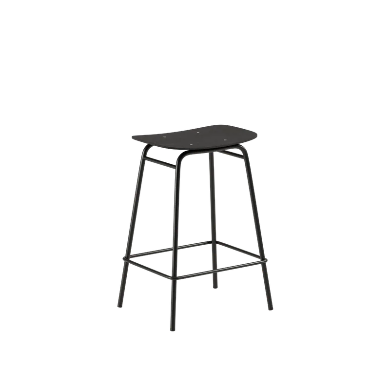 Frame Bar Stool - Wood by SACKit in 68 cm, Black Stained Oak – product photo