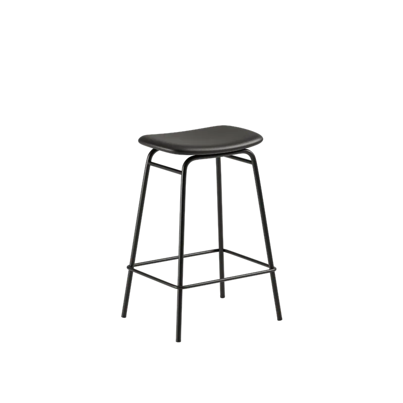Frame Bar Stool - Leather by SACKit in 68 cm, Terra Black – product photo