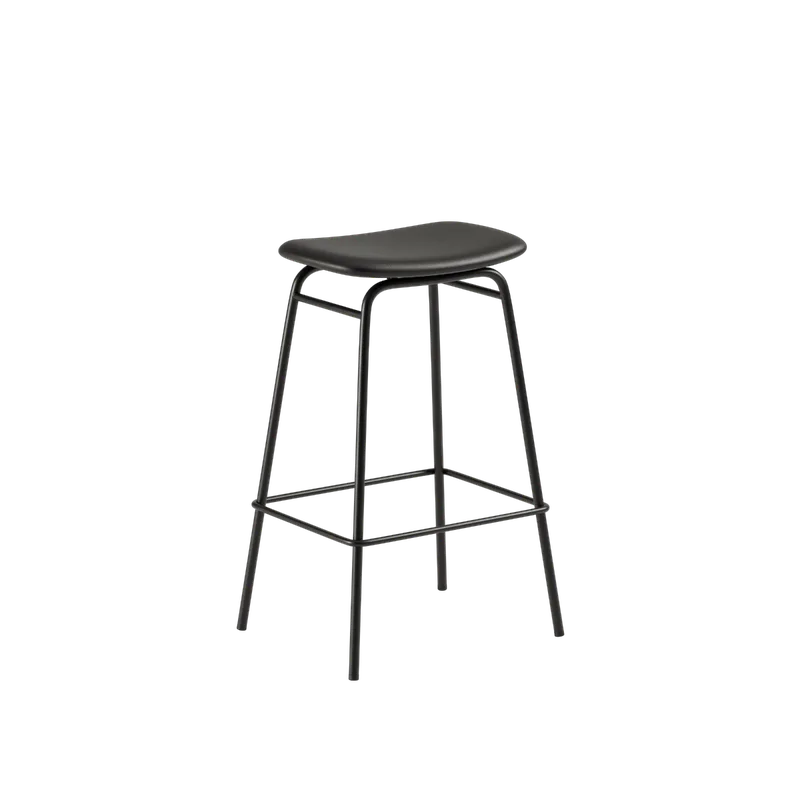 Frame Bar Stool - Leather van SACKit in 73 cm, Terra Black – productfoto