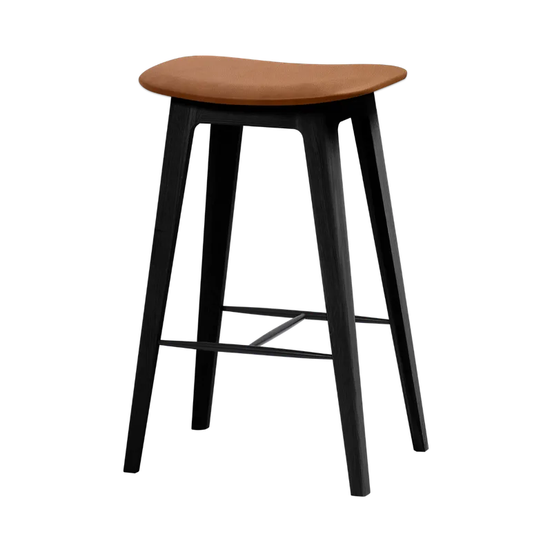 Nordic Bar Stool - Black Stained Oak by SACKit in 73 cm, Terra Safari – product photo