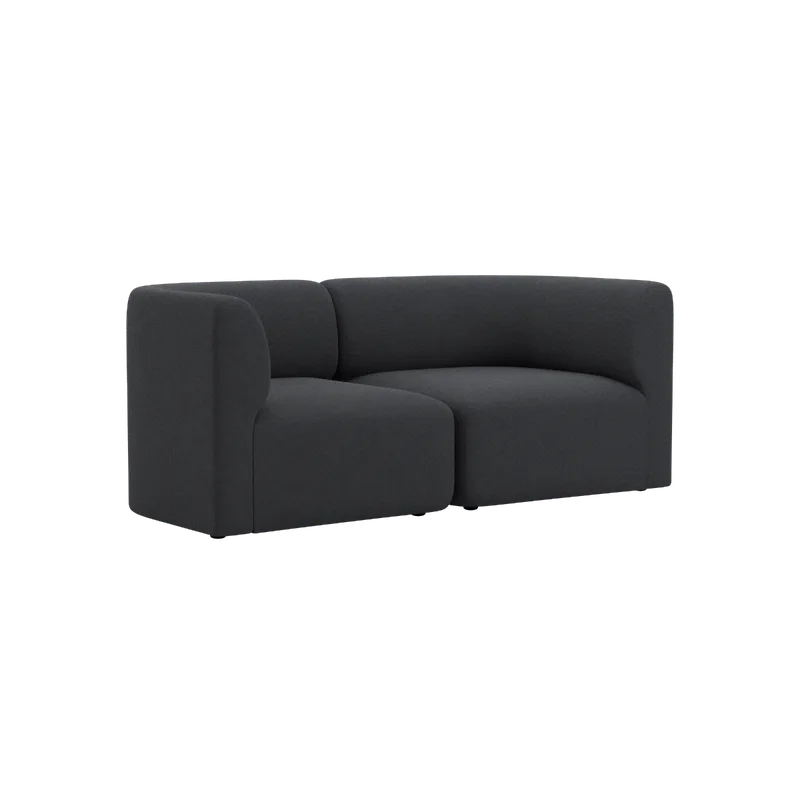 Fjord Sofa - 2 seater by SACKit in Cosmo Slate – product photo