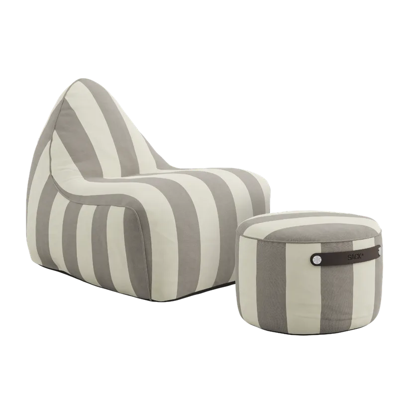 sackit Chair & Pouf Outdoor van SACKit in Renesse Taupe – productfoto