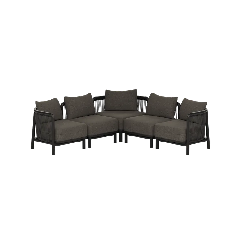 Kirra Lounge Sofa - Corner sofa van SACKit in Kirra Noir – productfoto