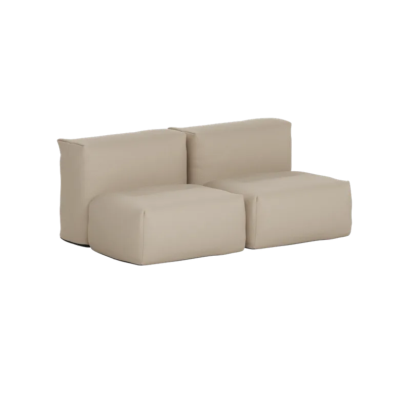 Soft Sofa Outdoor - 2 Seater by SACKit in Kirra Noir – product photo