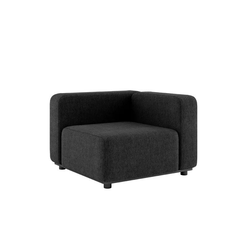 Cobana Lounge Sofa - Corner (Cobana Fabric) de SACKit en Cobana Black – photo du produit