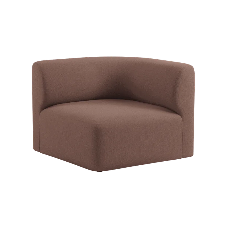 Fjord Sofa - Corner Section Right by SACKit in Cosmo Clay – product photo