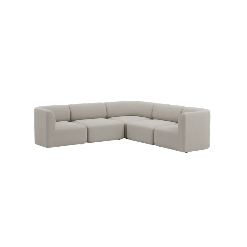 Fjord Sofa - Corner Sofa by SACKit in Sealife Ivory – product photo