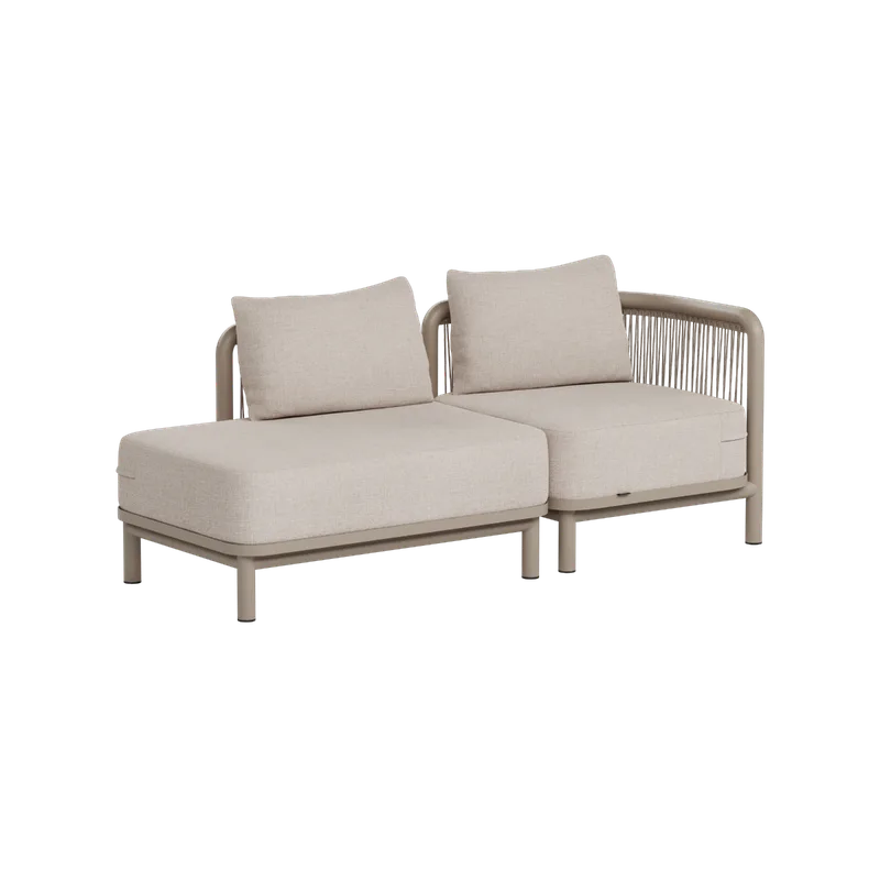 Kirra Lounge Sofa - 2 seater w/ open end by SACKit in Kirra Sand, Right – product photo