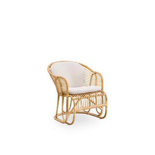 Swing Lounge Chair von Sika-Design in Polished Natural, Rattan, Youtoo, Sand (A631) – Produktfoto 2 von 2