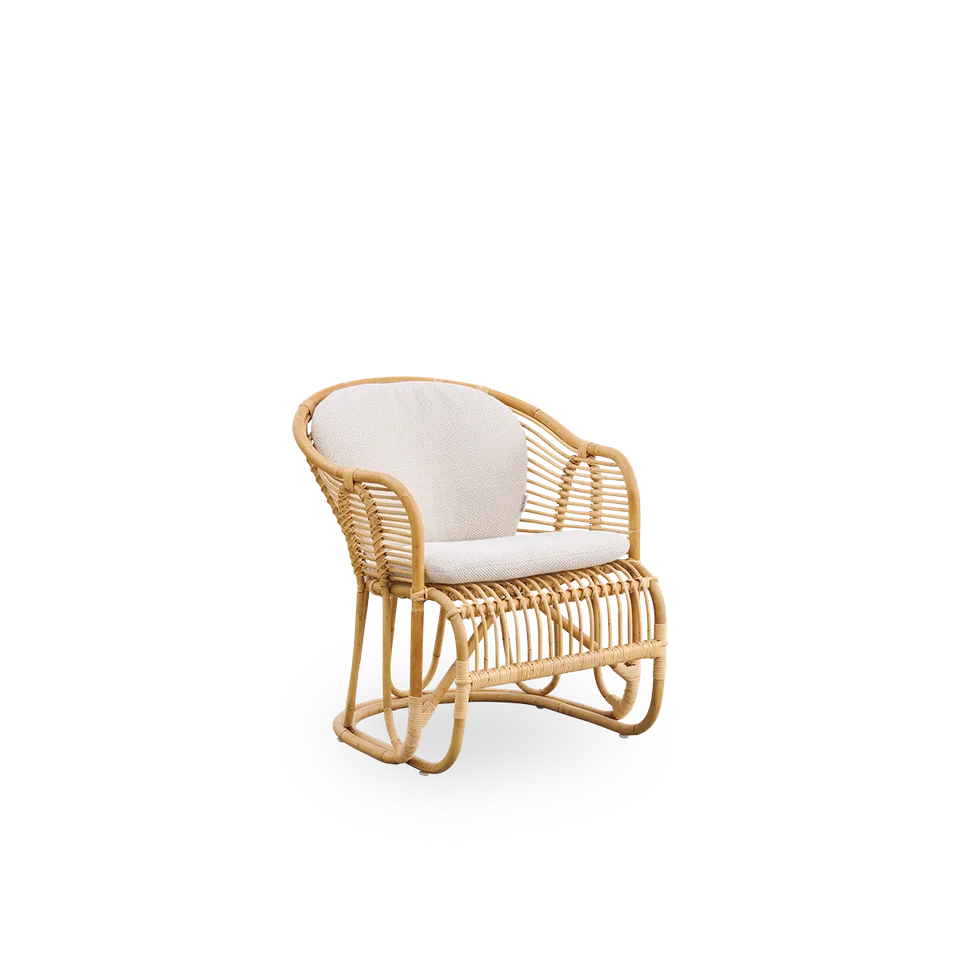 Swing Lounge Chair von Sika-Design in Polished Natural, Rattan, Youtoo, Sand (A631) – Produktfoto 2 von 2