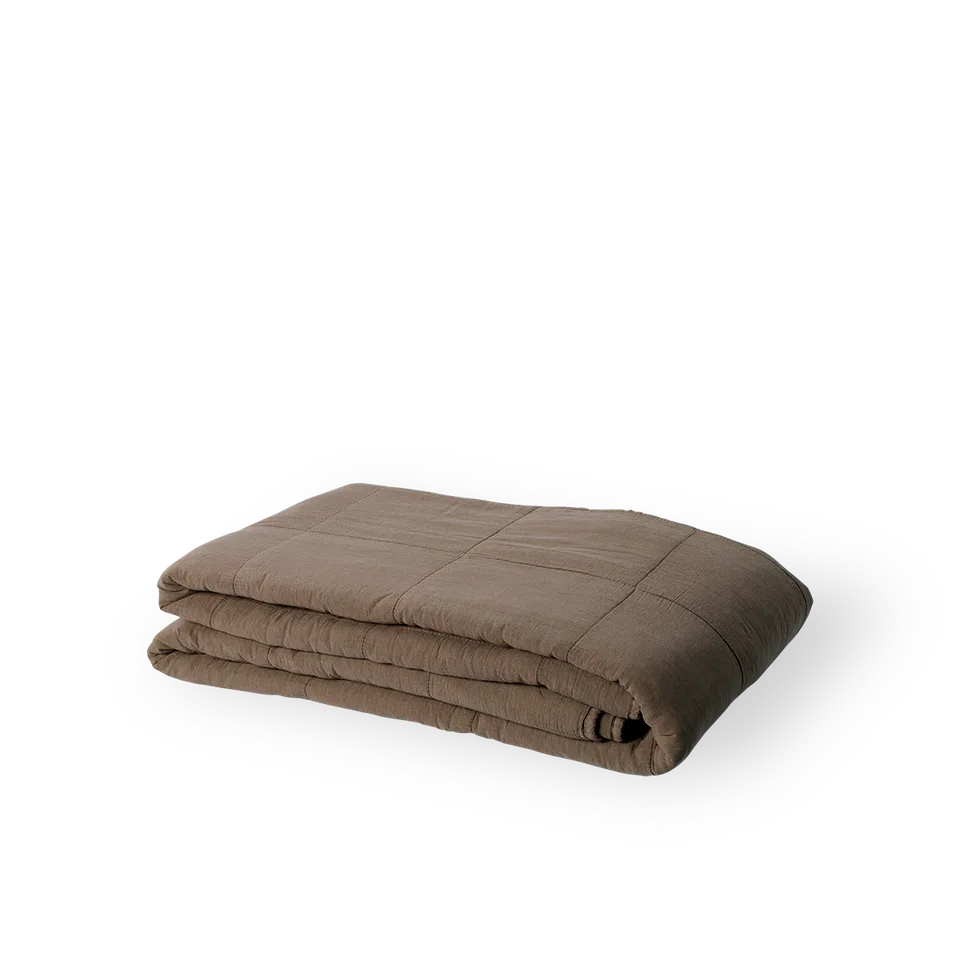 Bedspread 240X260 cm by Sika-Design in Cappuccino Cotton – product photo 6 of 6