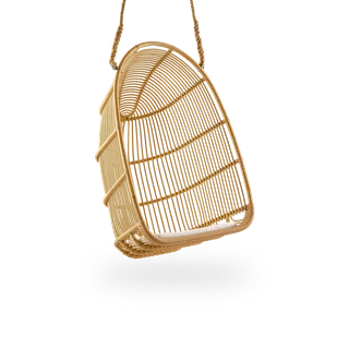 Renoir Exterior Hanging Chair von Sika-Design in Natural, Aluminium & ArtFibre, Ohne – Produktfoto 1 von 2