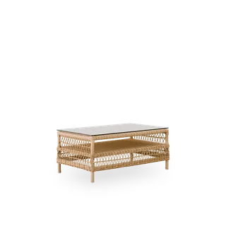 Hazel Exterior Coffee Table by Sika-Design in Antique Grey, ArtFibre & Aluminium, Safety Glass – product photo 1 of 2