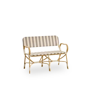 Bistro Exterior Bench de Sika-Design en Natural, Aluminium & ArtFibre, Aucun – photo du produit 1 sur 2