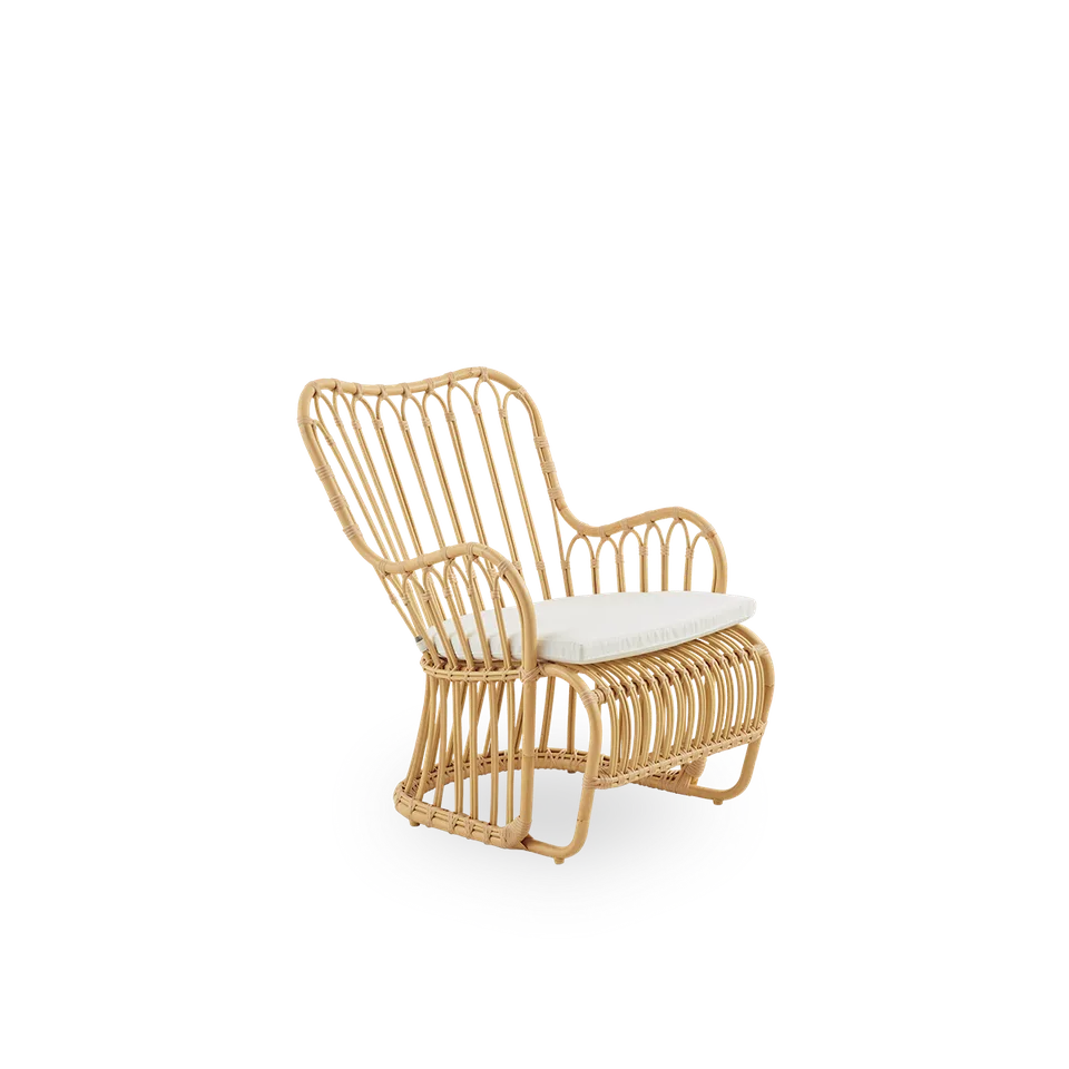 Seat cushion | Tulip Exterior Lounge Chair van Sika-Design in Tempotest, Denim (A615) – productfoto 1 van 2
