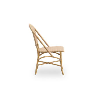 Sofie Exterior Dining Chair van Sika-Design in Almond aluminium frame, Starweave – Ivory & Navy blue & Cappuccino ArtFibre, Geen – productfoto 1 van 2