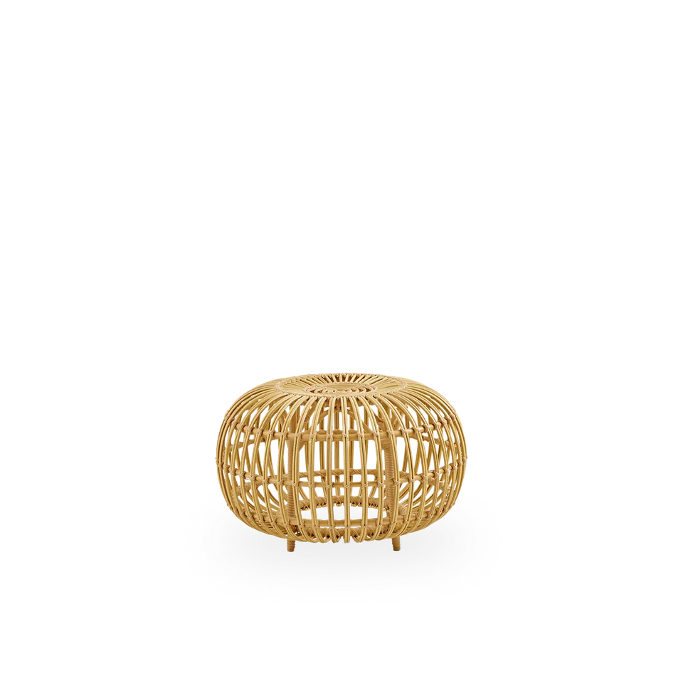 Ottoman Exterior Large von Sika-Design in Natural, Aluminium & ArtFibre – Produktfoto