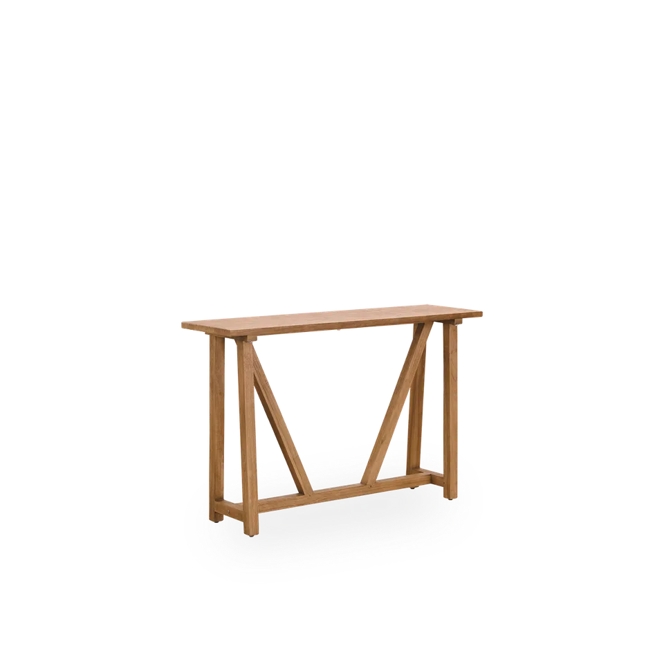 Lucas Teak Console Desk by Sika-Design in Teak, Indoor – product photo