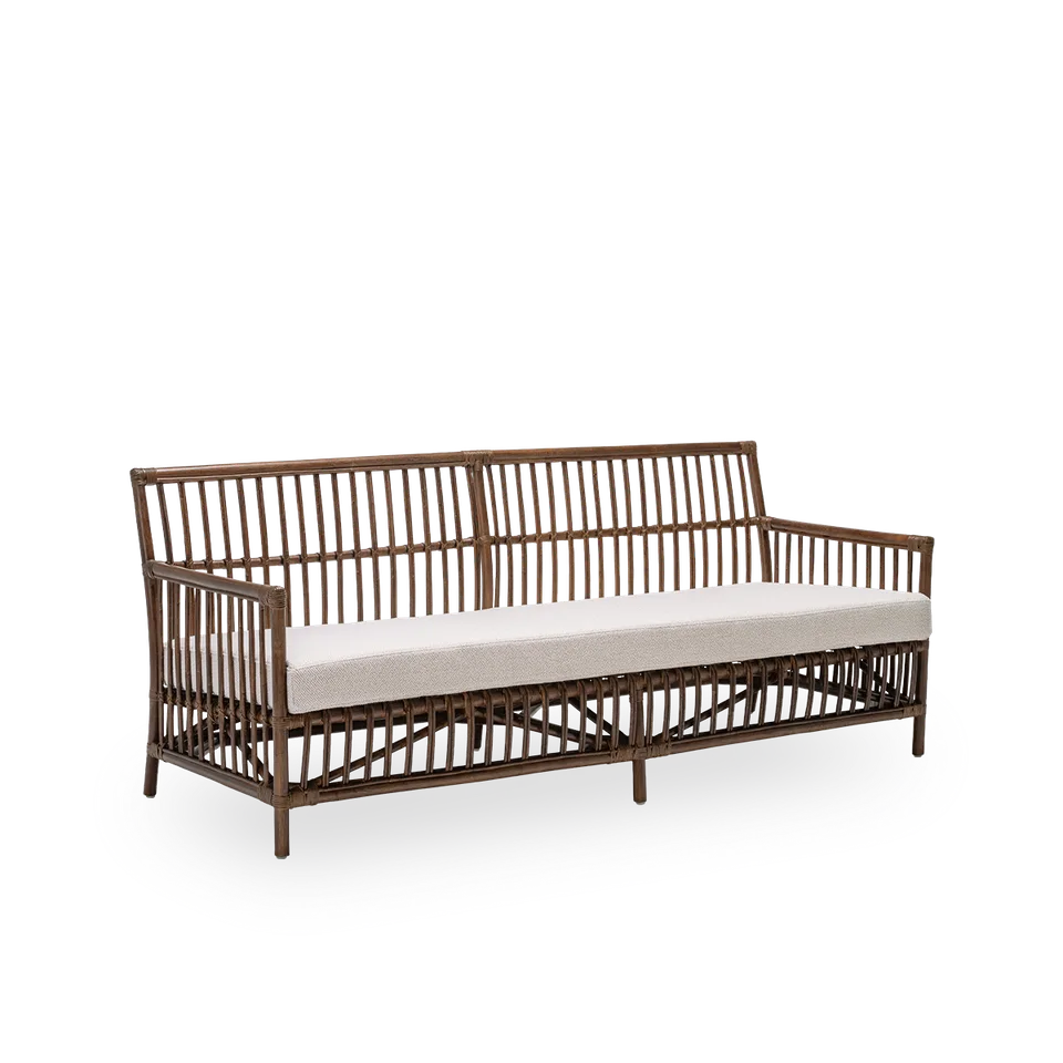Caroline Sofa von Sika-Design in Brown, Rattan, Youtoo, Sand (A631), Ohne – Produktfoto 2 von 2