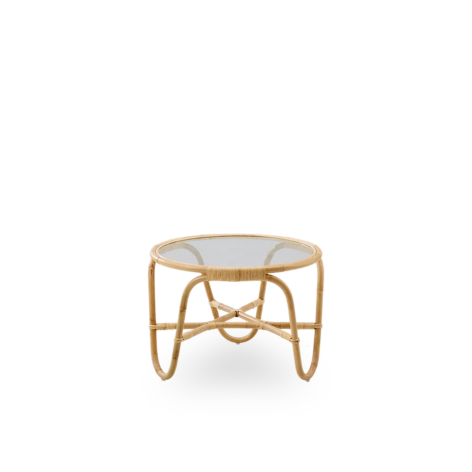 Charlottenborg Coffee Table von Sika-Design in Polished Natural, Rattan – Produktfoto