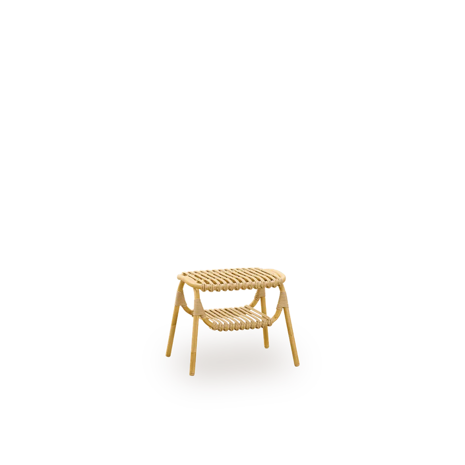 Machiya Exterior Stool by Sika-Design in Natural, Aluminium & ArtFibre – product photo