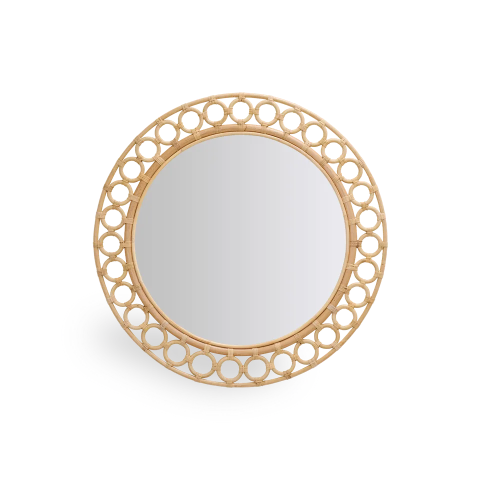 Mira Mirror by Sika-Design in Natural, Rattan – product photo