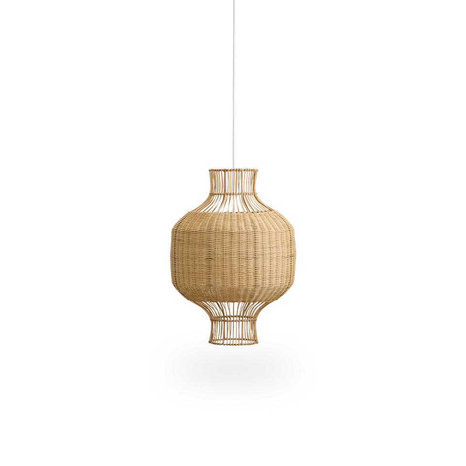 Hikari Lampshade von Sika-Design in Natural core weave, Iron frame – Produktfoto