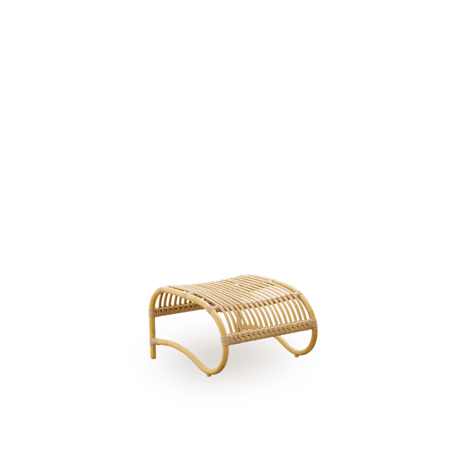 Teddy Exterior Footstool by Sika-Design in Natural, Aluminium & ArtFibre, None – product photo 2 of 2