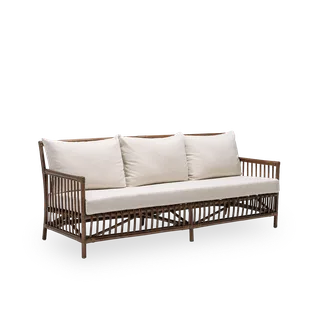 Caroline Sofa von Sika-Design in Brown, Rattan, Youtoo, Sand (A631), Youtoo, Sand (A631) – Produktfoto 2 von 2