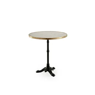 Lyon Café Table | Versalite Marble Ø70 cm de Sika-Design en Cast Iron, 3 legs, Versalite, Marble look Ø70 – photo du produit 1 sur 2