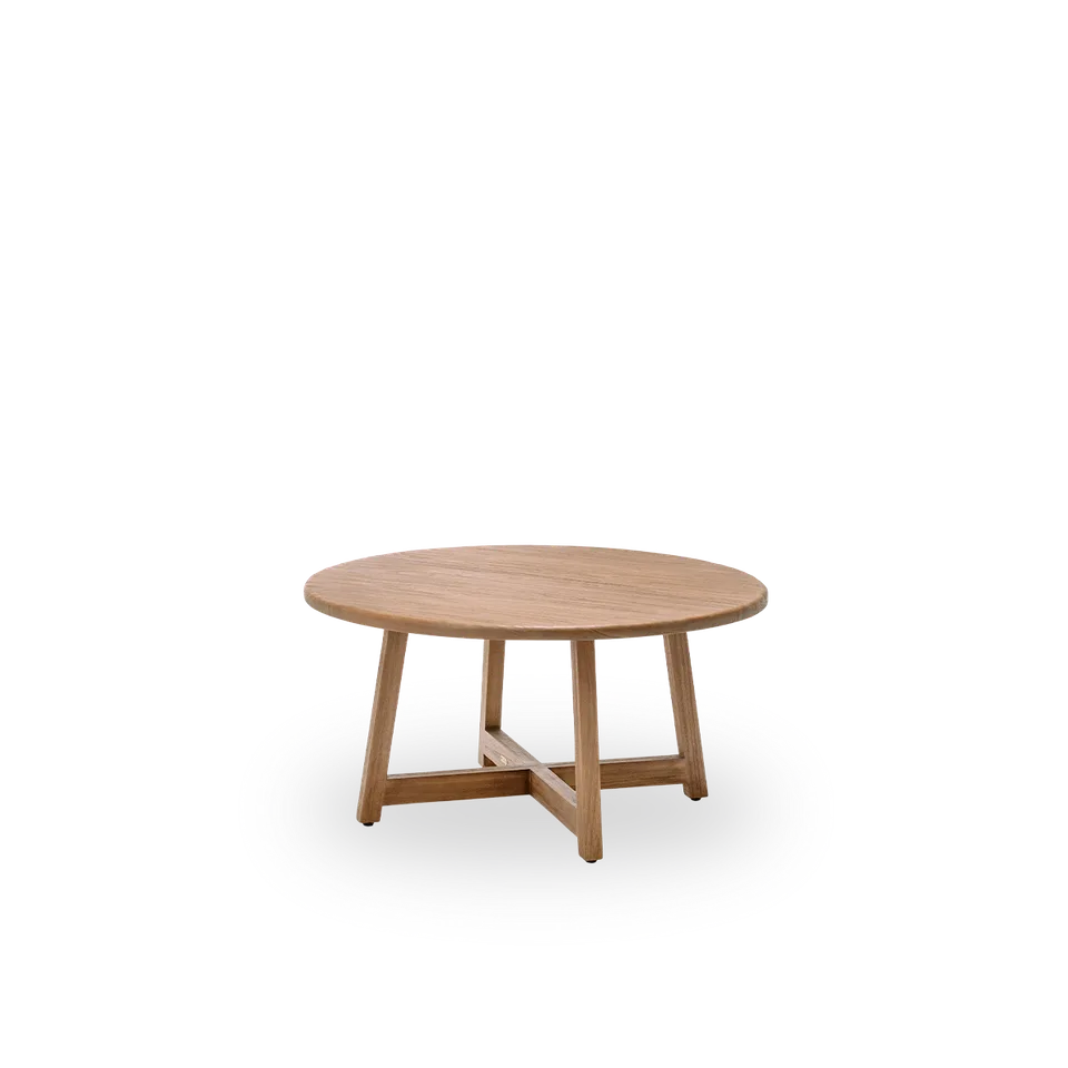 Aksel Coffee Table Ø100 cm van Sika-Design in Teak, Indoor – productfoto