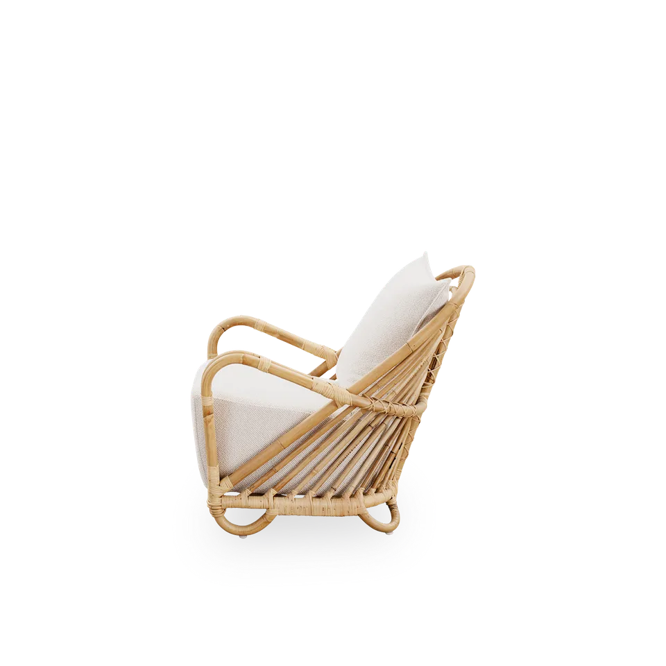 Charlottenborg Lounge Chair by Sika-Design in Brown, Rattan, Crumble, Beige (A622), None – product photo