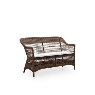 Charlot 2-Seater Exterior Sofa by Sika-Design in Brown, ArtFibre & Aluminum, White (CY101), None – product photo 2 of 2
