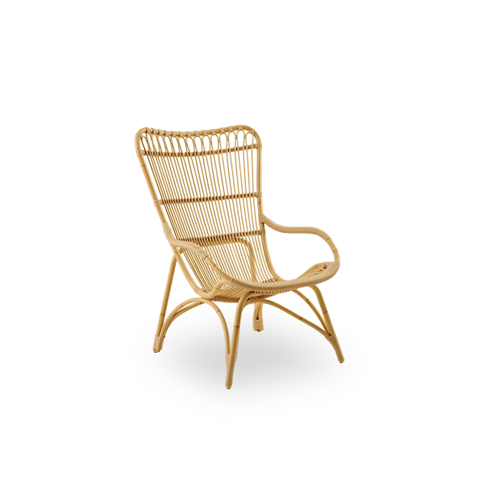 Monet Exterior Lounge Chair de Sika-Design en Natural, Aluminium & ArtFibre, Aucun, Aucun – photo du produit 5 sur 5