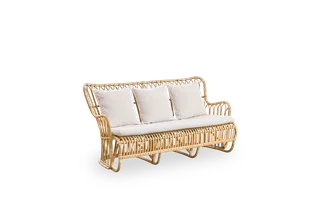 Tulip Sofa van Sika-Design in Natural – Skin on, Rattan, Crumble, Beige (A622), Geen – productfoto 1 van 2