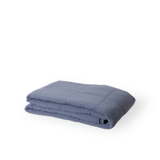 Bedspread 240X260 cm by Sika-Design in Dusty Blue Cotton – product photo 7 of 7