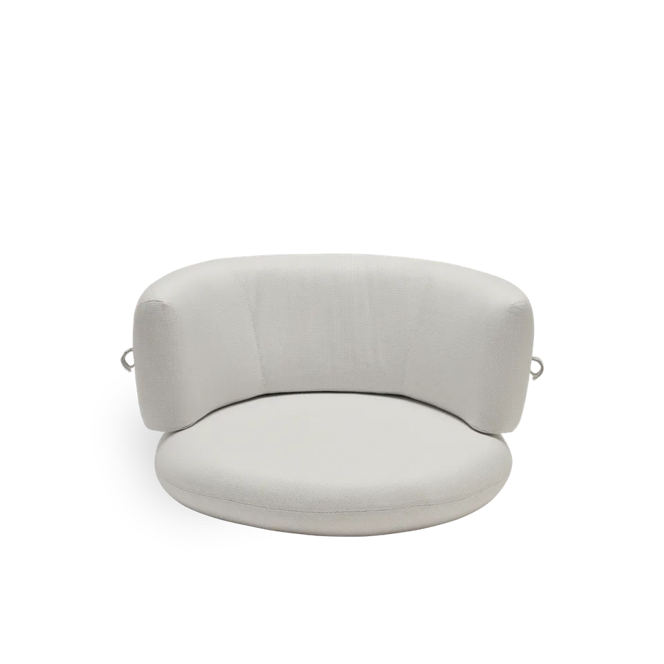 Seat- and back cushion | Coco Exterior Lounge Chair van Sika-Design in Tempotest, Denim (A615) – productfoto