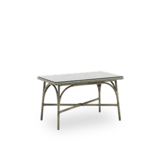 Victoria Exterior Coffee Table 100x60 cm by Sika-Design in Antique Grey, ArtFibre & Aluminium, Safety Glass – product photo 2 of 2