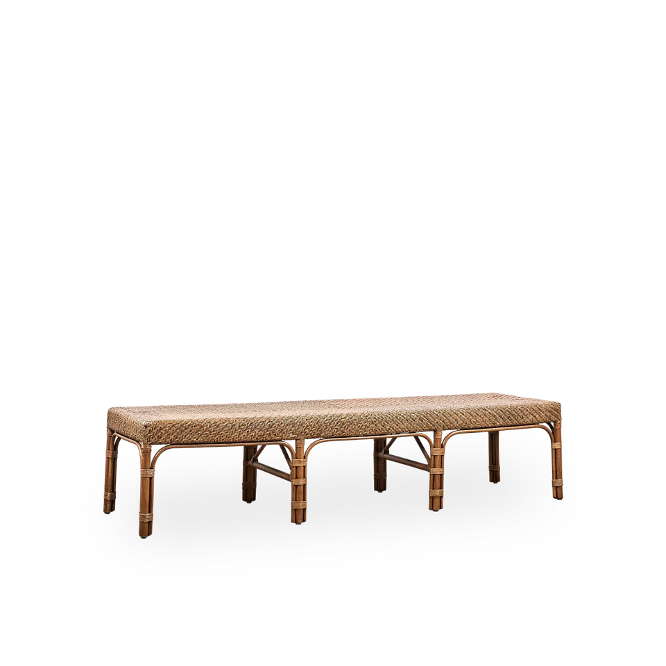 Luis Bench von Sika-Design in Antique, Rattan – Produktfoto
