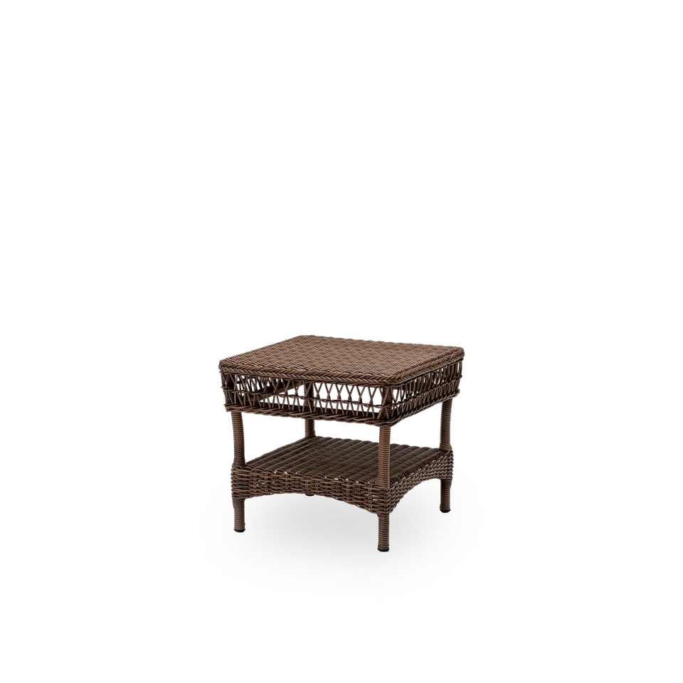 Susy Exterior Side Table van Sika-Design in Brown, ArtFibre & Aluminum – productfoto