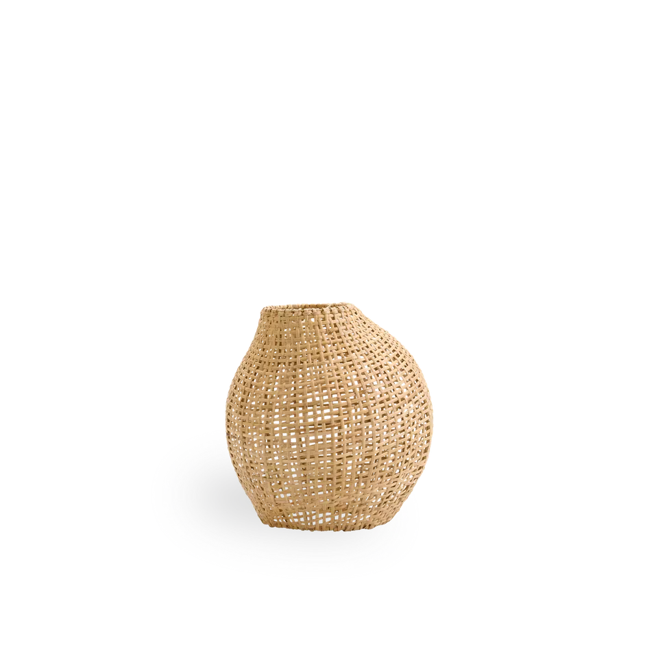 Figura Lampshade H35 cm | Small de Sika-Design en Light Natural Weave, Rattan – photo du produit