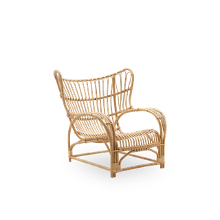 Teddy Lounge Chair van Sika-Design in Polished Natural, Rattan, Geen, Geen – productfoto 2 van 2