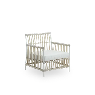 Caroline Exterior Lounge Chair by Sika-Design in Dove White, Aluminium & ArtFibre, Tempotest, White (B450), None – product photo 2 of 2