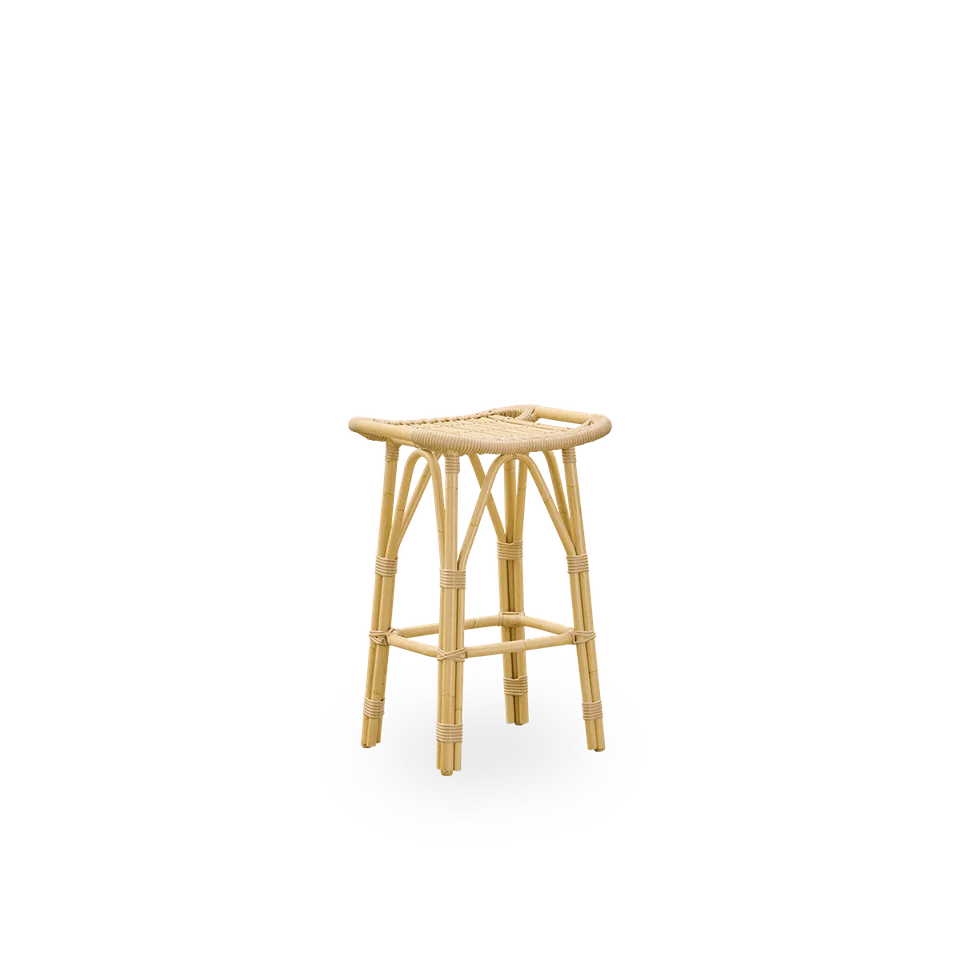 Salsa Exterior Counter Stool by Sika-Design in Natural, Aluminium & ArtFibre – product photo
