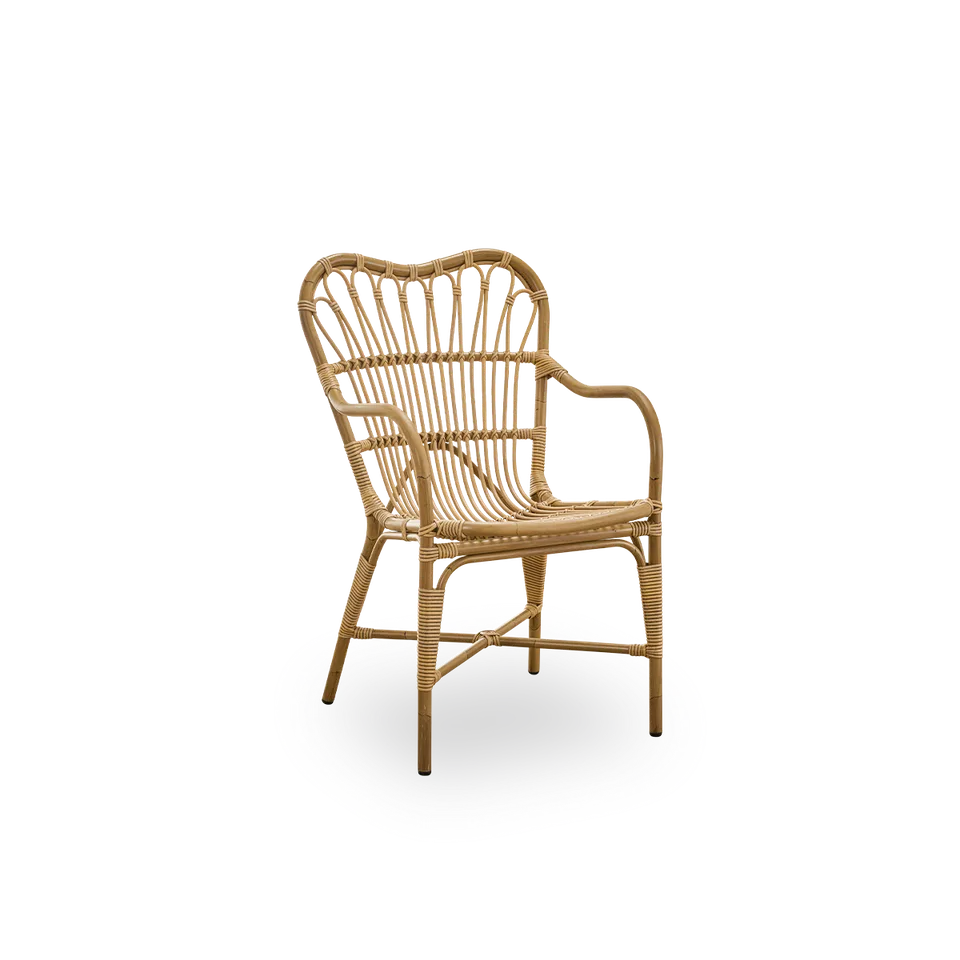 Margret Exterior Dining Armchair von Sika-Design in Antique, Aluminium & ArtFibre, Ohne – Produktfoto 2 von 2