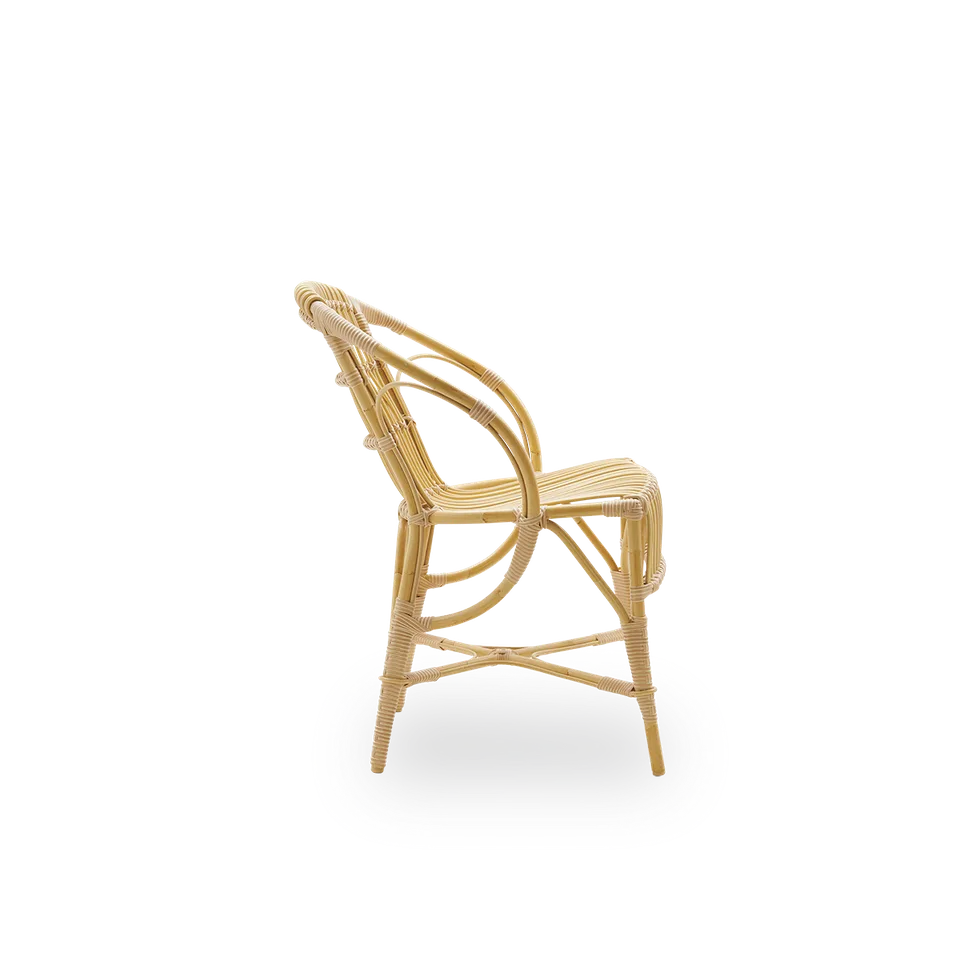 Robert Exterior Dining Chair by Sika-Design in Natural, Aluminium & ArtFibre, None – product photo 1 of 2